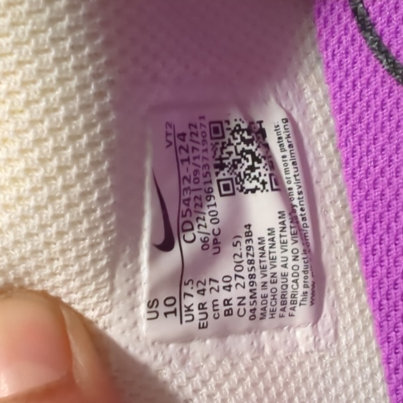 Nike Max Excee Sail Black Sneakers, US 10 - Picture 9 of 9